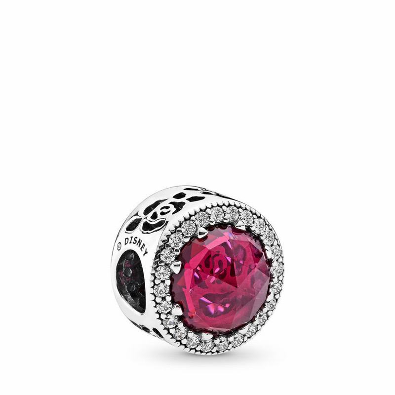 Pandora Disneyr Belle's Beauty And The Beast Charm - Sterling Silver/Pink/Mixed Stones - Canada | AK